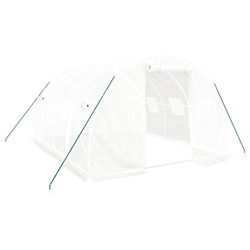 Chargez l'image dans la visionneuse de la galerie, Vidaxl kas met stalen frame wit 12 m² 4x3x2 m