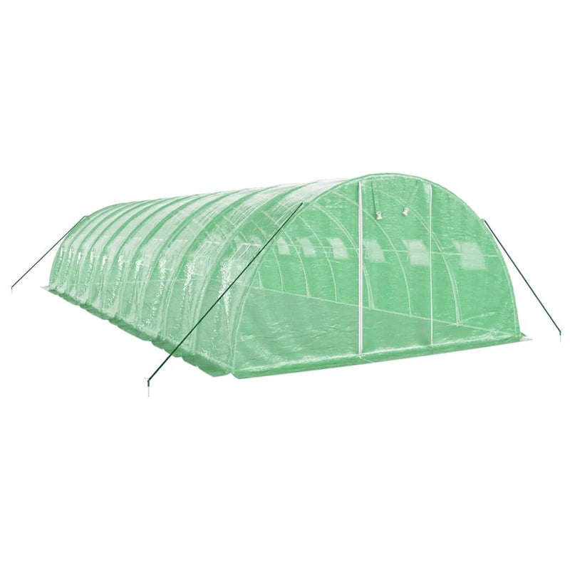 Load image into Gallery viewer, VidaXL Tuinkas met stalen frame 40 m² 10x4x2 m groen