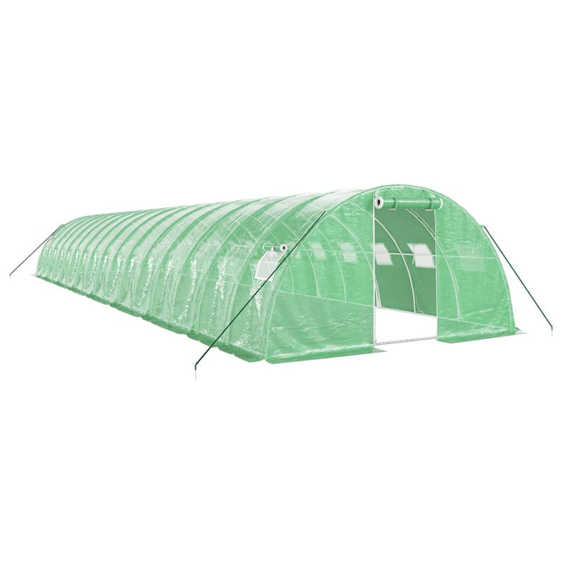 Load image into Gallery viewer, VidaXL Tuinkas met stalen frame 64 m² 16x4x2 m groen