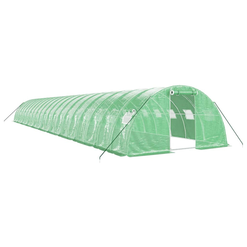 Load image into Gallery viewer, VidaXL Tuinkas met stalen frame 80 m² 20x4x2 m groen