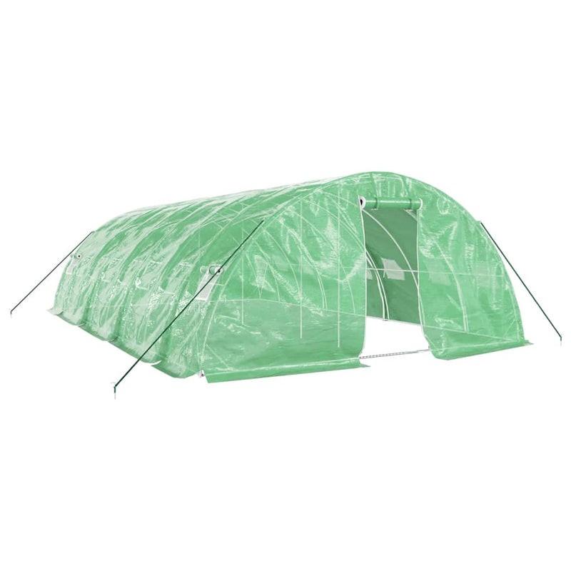 Load image into Gallery viewer, VidaXL Tuinkas met stalen frame 40 m² 8x5x2,3 m groen