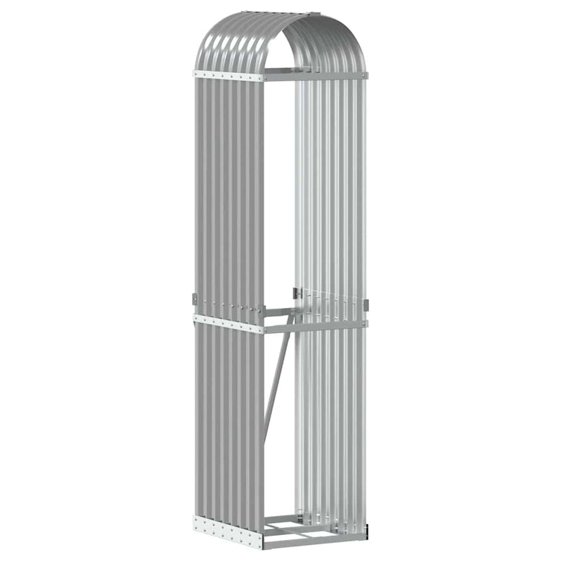 Load image into Gallery viewer, Vidaxl haardhoutopslag 40x45x170 cm gegalvaniseerd staal lichtgrijs