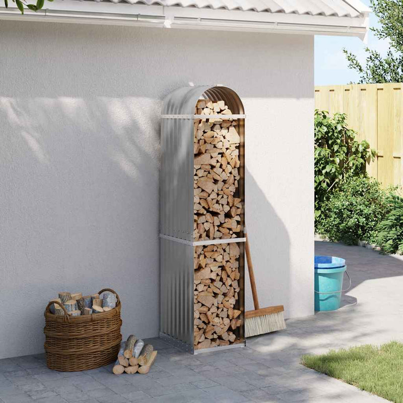 Load image into Gallery viewer, Vidaxl haardhoutopslag 40x45x170 cm gegalvaniseerd staal lichtgrijs