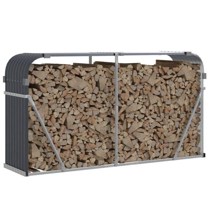 Load image into Gallery viewer, Vidaxl haardhoutopslag 180x45x100 cm gegalvaniseerd staal antraciet