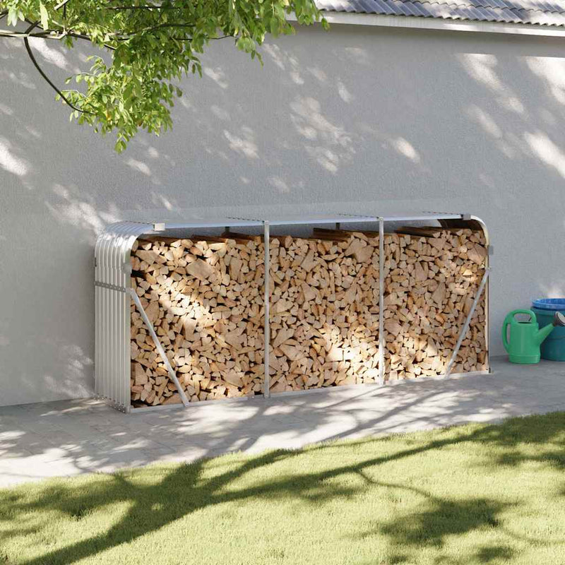 Load image into Gallery viewer, Vidaxl haardhoutopslag 234x45x100 cm gegalvaniseerd staal zilverkleur