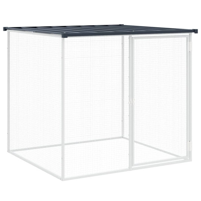 Load image into Gallery viewer, Vidaxl kippenhok met dak 103x98x90 cm gegalvaniseerd staal antraciet