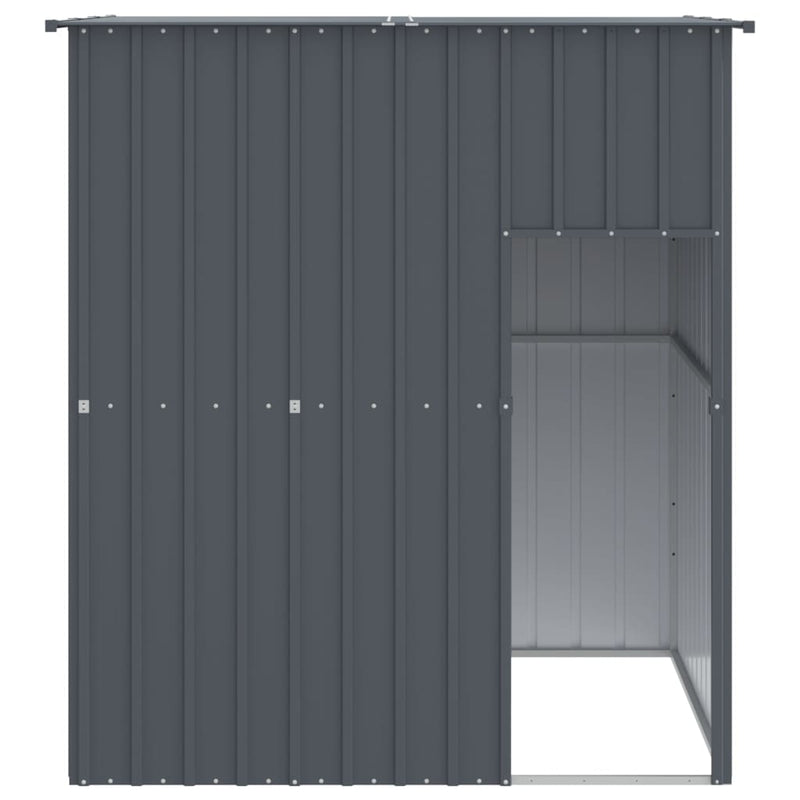 Load image into Gallery viewer, VidaXL Hondenhok met dak 165x153x181 cm gegalvaniseerd staal antraciet