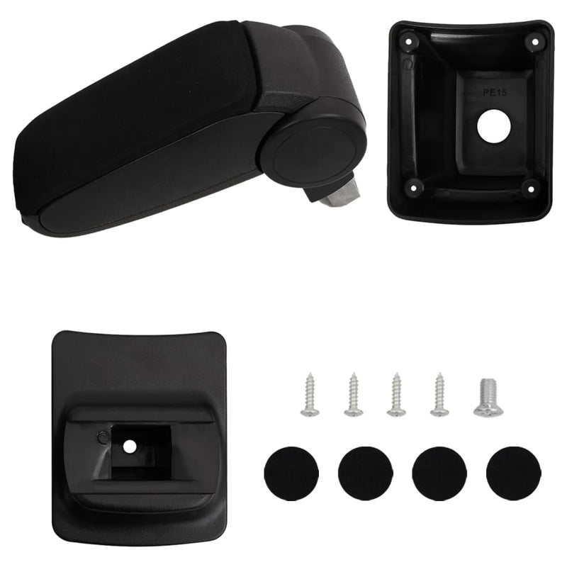 Load image into Gallery viewer, Vidaxl armsteun 13x33x(31-48) cm abs zwart