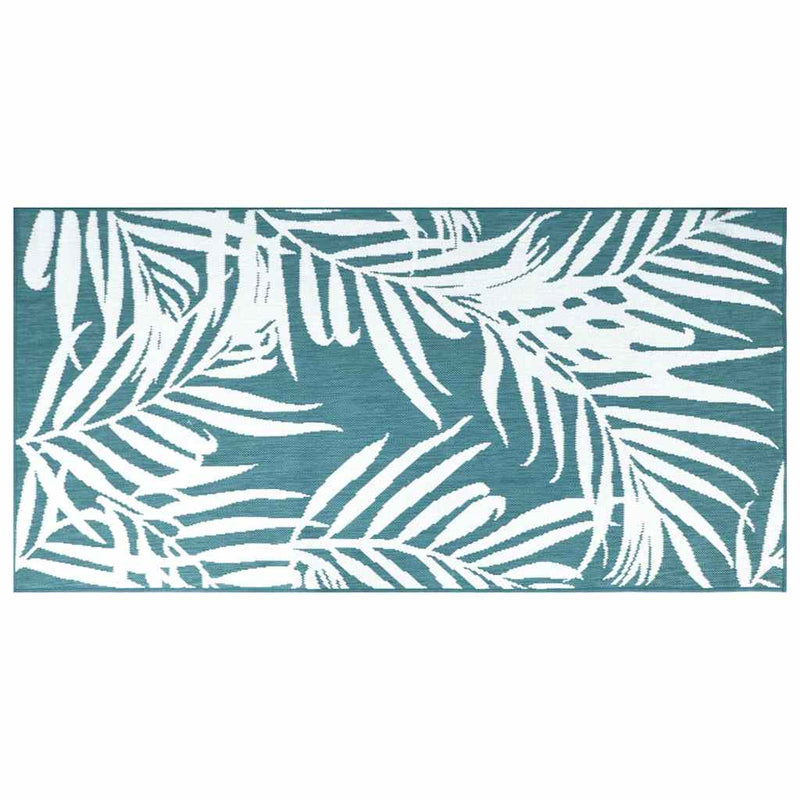 ギャラリービューアに画像をロードする, Vidaxl buitenkleed omkeerbaar 80x150 cm aqua en wit