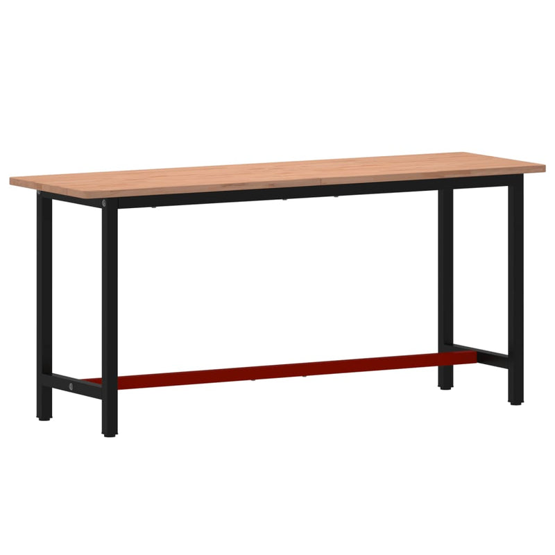 Load image into Gallery viewer, VidaXL Werkbank 180x55x81,5 cm massief beukenhout en metaal