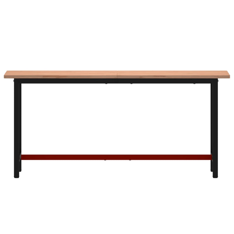 Load image into Gallery viewer, VidaXL Werkbank 180x55x81,5 cm massief beukenhout en metaal