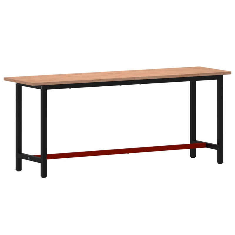 Load image into Gallery viewer, VidaXL Werkbank 200x55x81,5 cm massief beukenhout en metaal