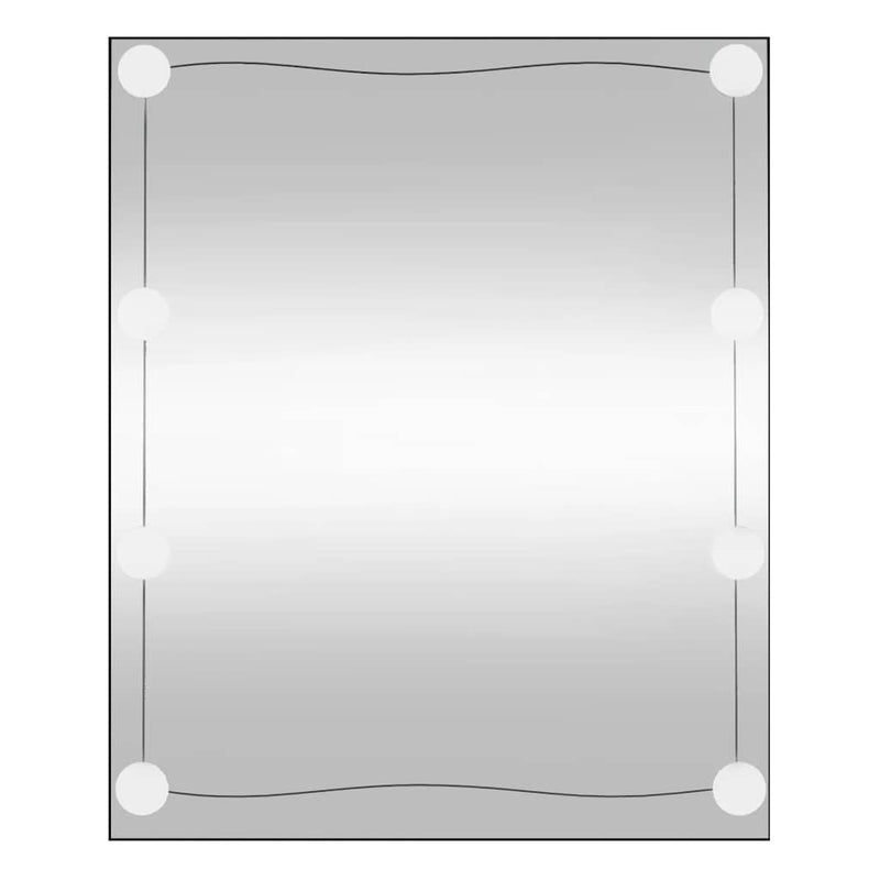 Load image into Gallery viewer, Vidaxl wandspiegel met led's rechthoekig 50x60 cm glas