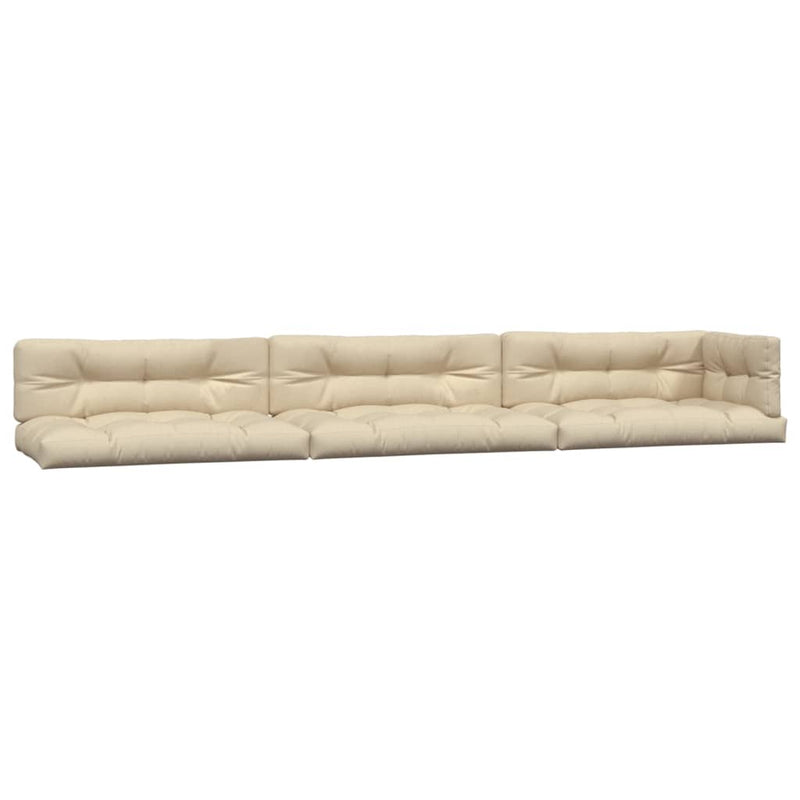 Load image into Gallery viewer, VidaXL Palletkussens 7 st stof beige