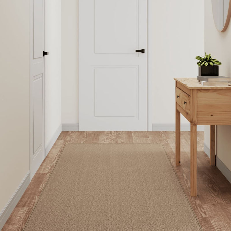 Load image into Gallery viewer, Vidaxl tapijtloper 80x250 cm sisal-look zandkleurig