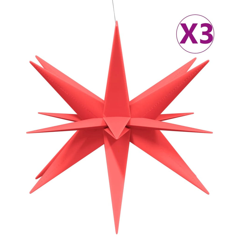 Load image into Gallery viewer, VidaXL Kerstlampen met LED's 3 st inklapbaar 100 cm rood