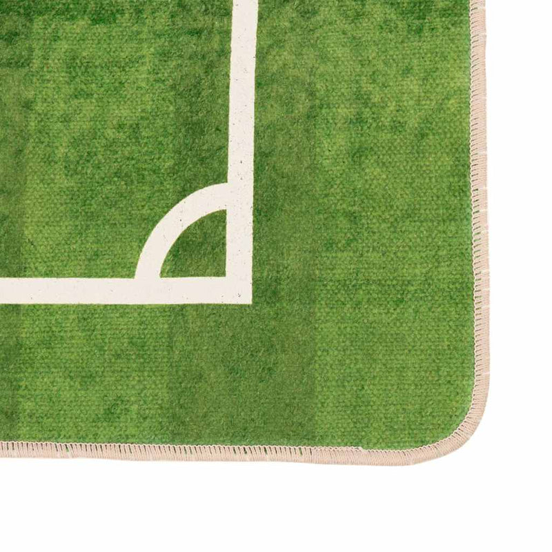 Load image into Gallery viewer, VidaXL Kindervloerkleed voetbalveld wasbaar antislip 160x230 cm groen