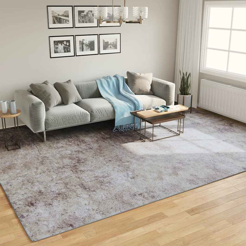 Load image into Gallery viewer, Vidaxl vloerkleed wasbaar anti-slip 400x300 cm grijs