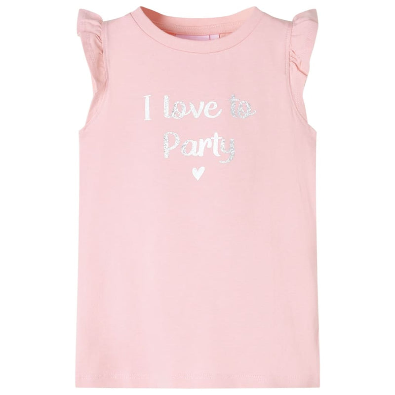 Load image into Gallery viewer, VidaXL Kindershirt met ruches aan de mouwen 128 lichtroze