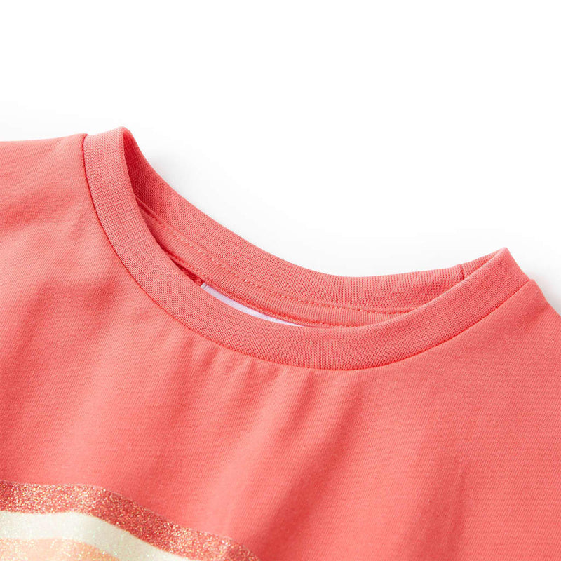 Load image into Gallery viewer, VidaXL Kinderjurk met trekkoord 92 koraalkleurig