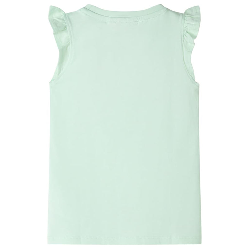 Load image into Gallery viewer, VidaXL Kindershirt met ruches aan de mouwen 104 zachtgroen