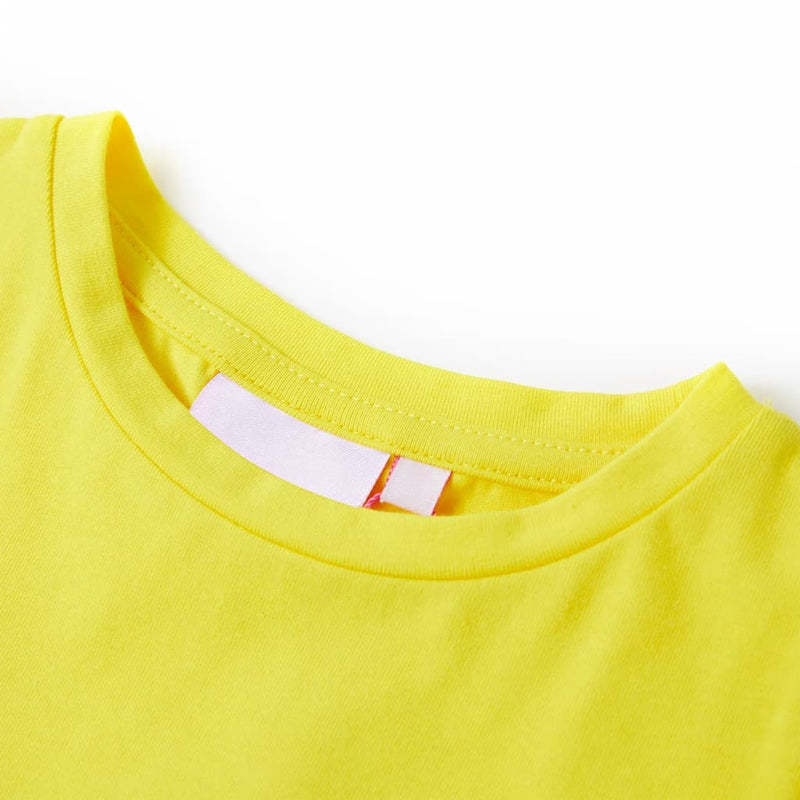 Load image into Gallery viewer, VidaXL Kindershirt met kapmouwen 116 felgeel