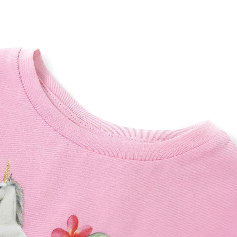 Load image into Gallery viewer, VidaXL Kindershirt met korte mouwen 140 felroze