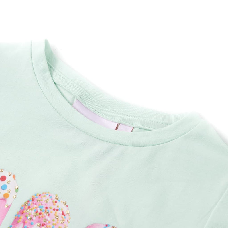 ギャラリービューアに画像をロードする, Vidaxl kindershirt 104 lichtmintkleurig