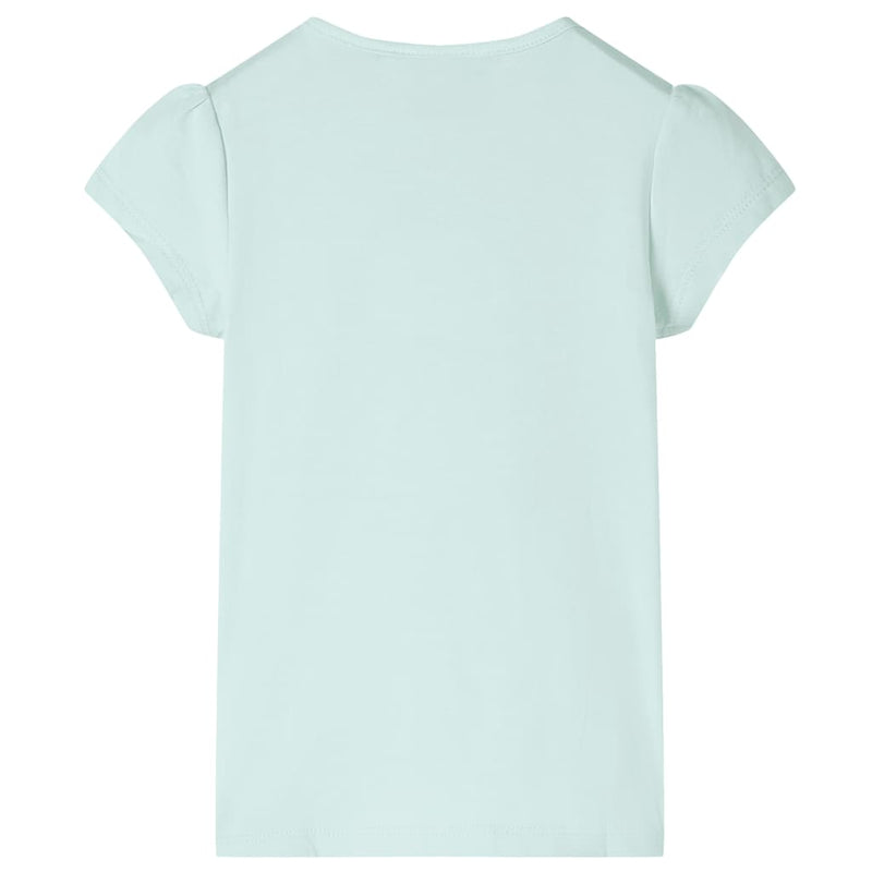 Load image into Gallery viewer, VidaXL Kindershirt met kapmouwen 104 lichtmintkleur