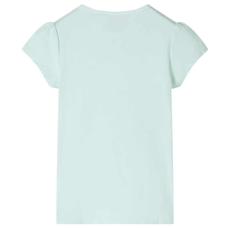 Chargez l'image dans la visionneuse de la galerie, Vidaxl kindershirt met kapmouwen 140 lichtmintkleur