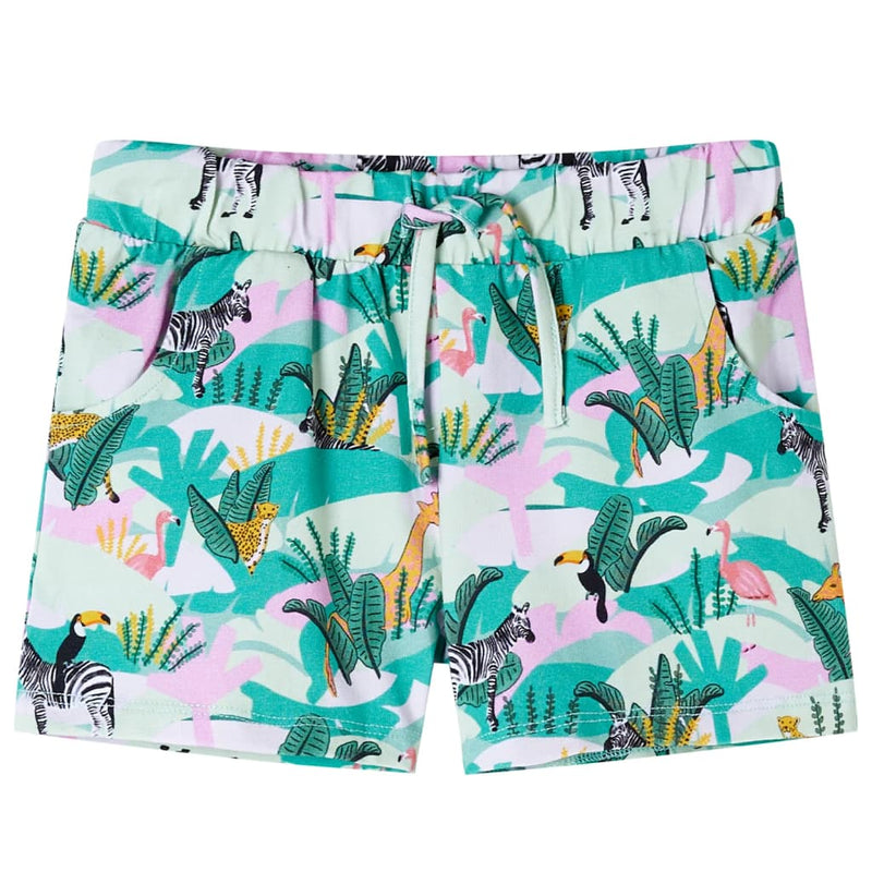 Load image into Gallery viewer, VidaXL Kindershorts met trekkoord 128 lichtmintkleurig