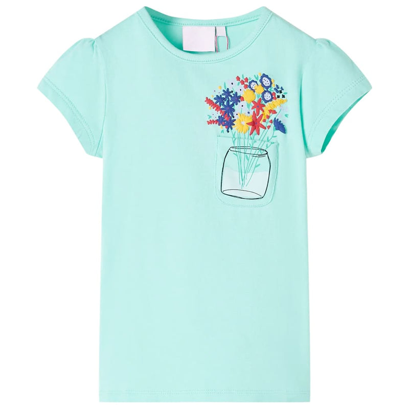 Load image into Gallery viewer, Vidaxl kindershirt 128 lichtmint