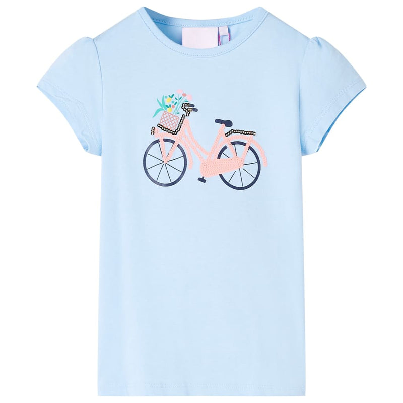 Afbeelding laden in galerijviewer, Vidaxl kindershirt 140 lichtblauw
