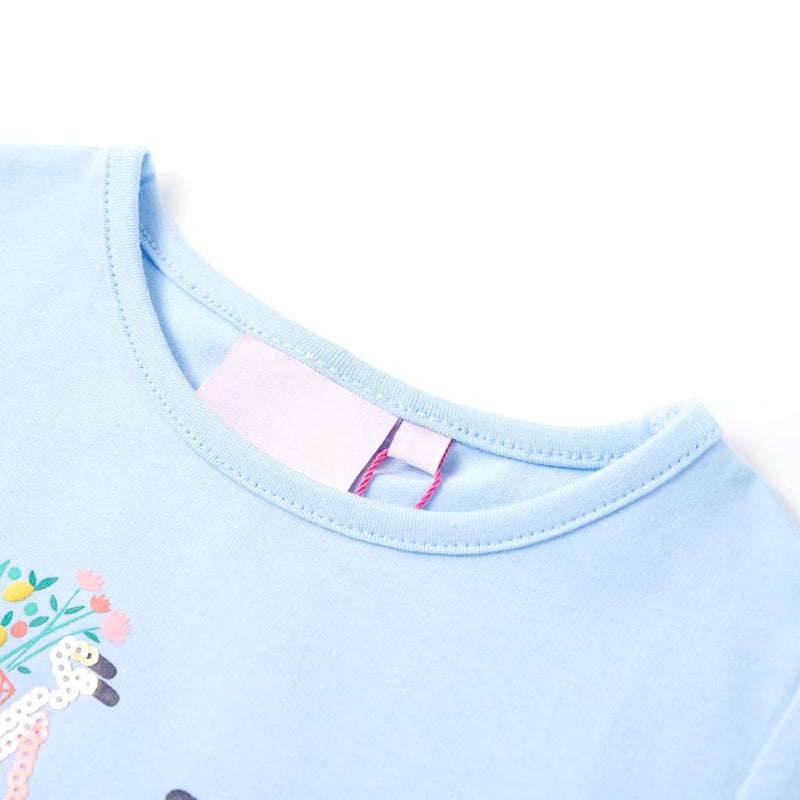 Afbeelding laden in galerijviewer, Vidaxl kindershirt 140 lichtblauw