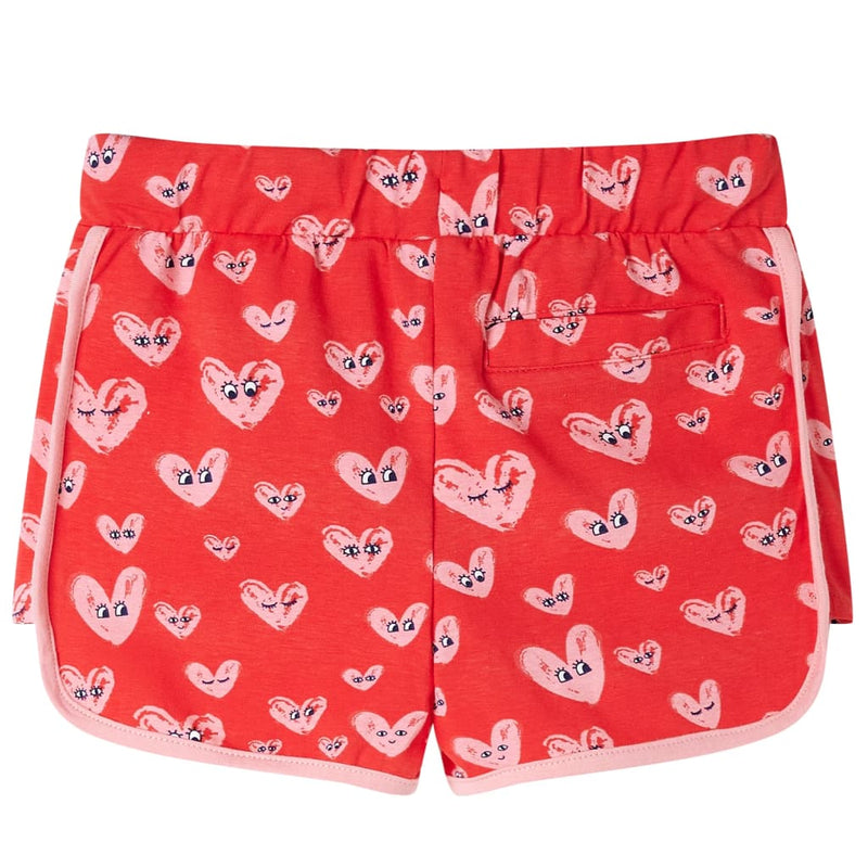 Load image into Gallery viewer, VidaXL Kindershort met trekkoord 92 rood