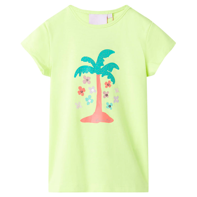 Load image into Gallery viewer, VidaXL Kindershirt 104 fluorescerend geel