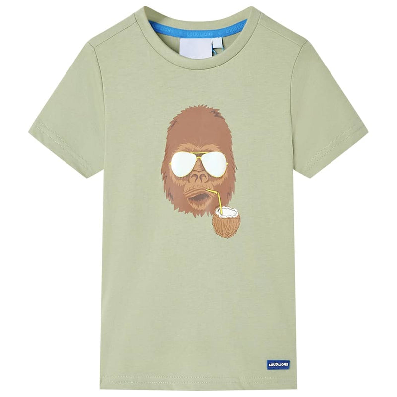 Load image into Gallery viewer, VidaXL Kindershirt met korte mouwen 104 lichtkakikleurig