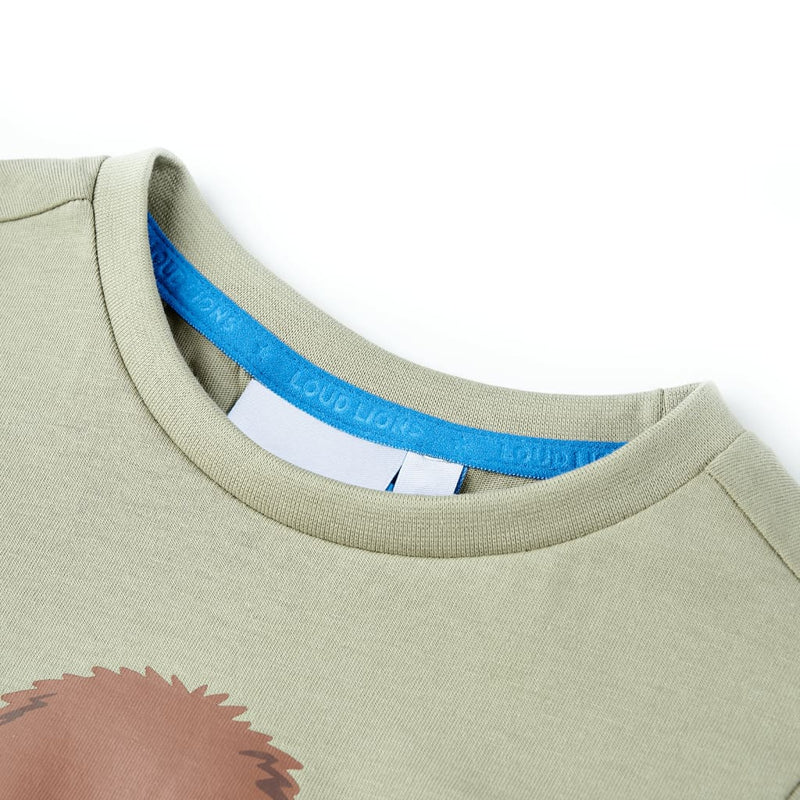 Load image into Gallery viewer, VidaXL Kindershirt met korte mouwen 128 lichtkakikleurig