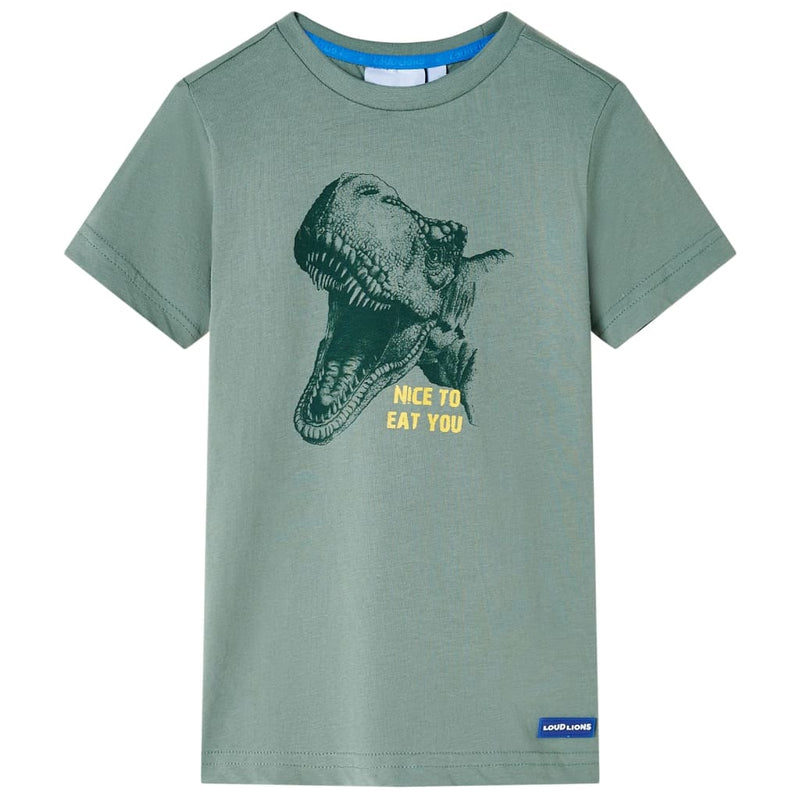 Chargez l'image dans la visionneuse de la galerie, Vidaxl kindershirt 128 kakikleurig
