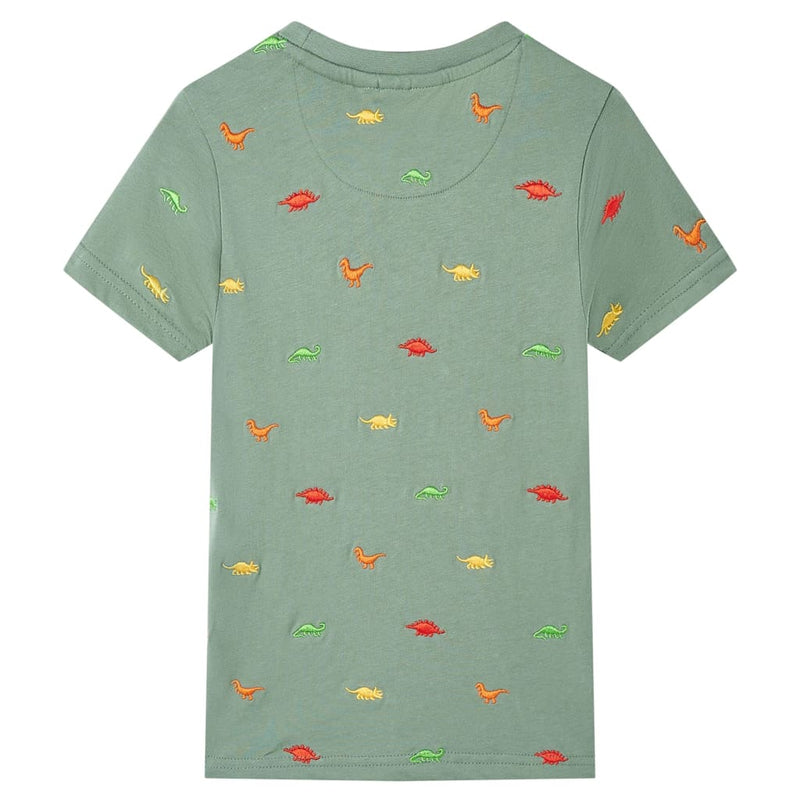 Load image into Gallery viewer, VidaXL Kindershirt met korte mouwen 92 kakikleurig