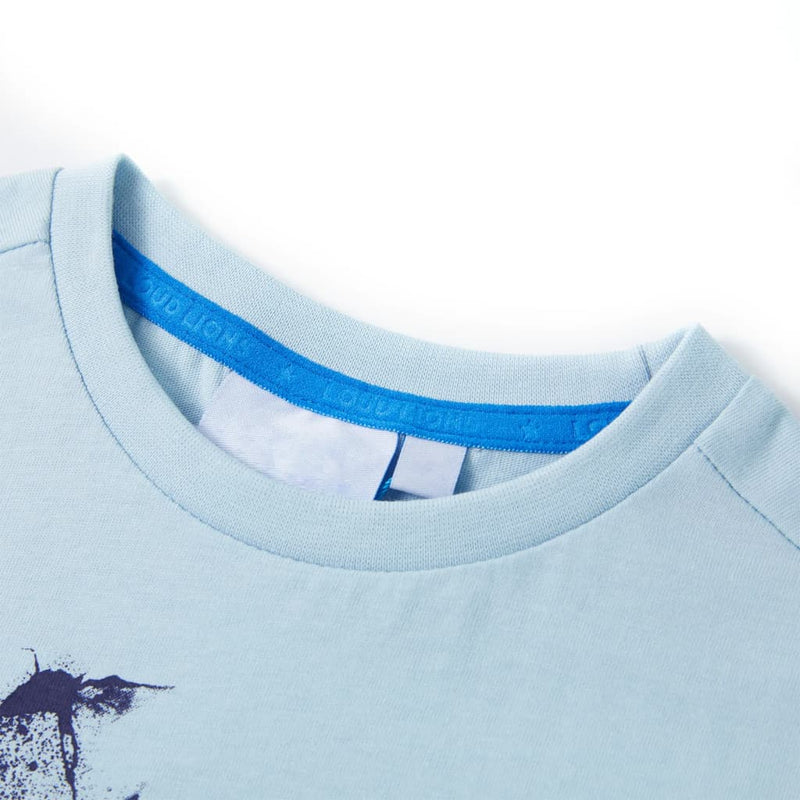 Chargez l'image dans la visionneuse de la galerie, VidaXL Kindershirt 128 lichtblauw