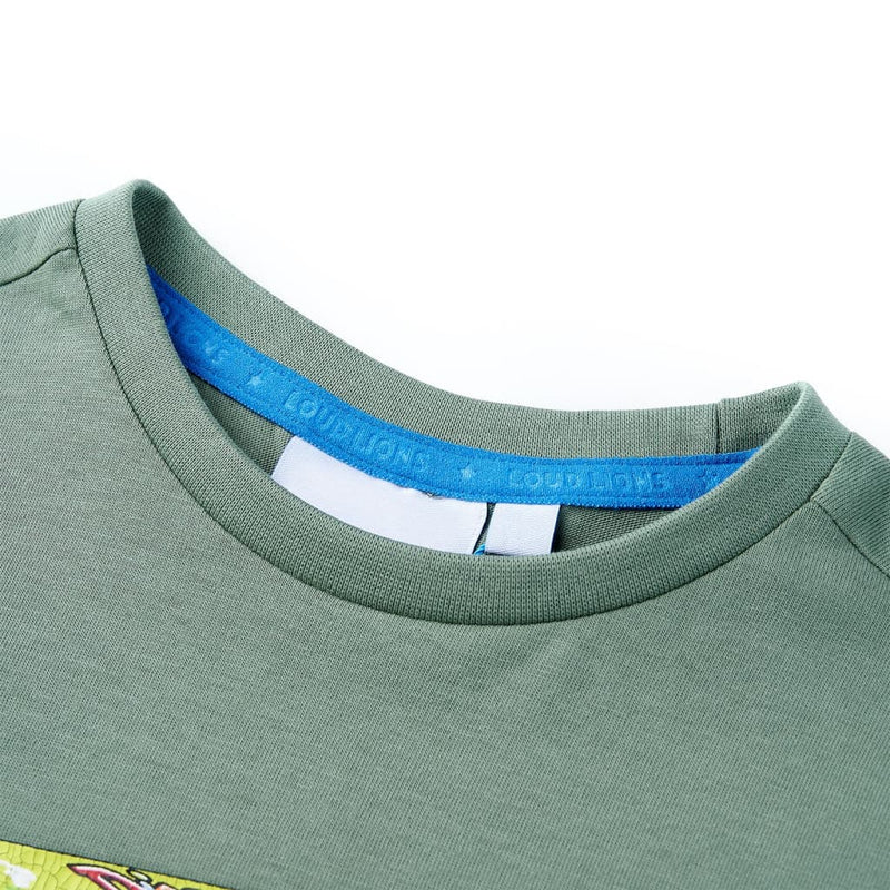 Load image into Gallery viewer, VidaXL Kindershirt met korte mouwen 104 kakikleurig