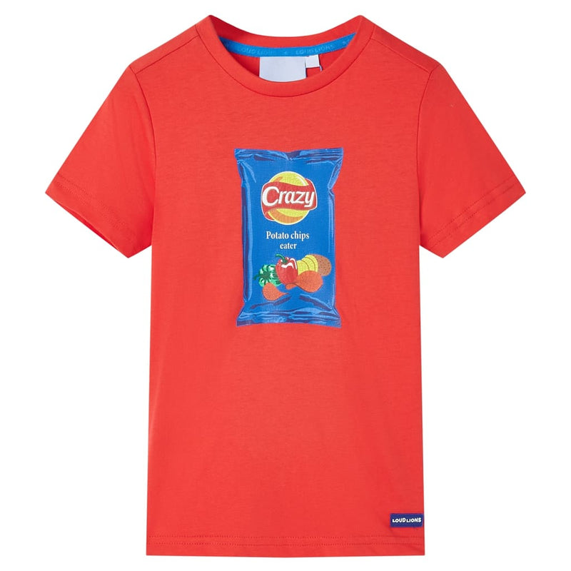 Load image into Gallery viewer, VidaXL Kindershirt met korte mouwen 92 rood