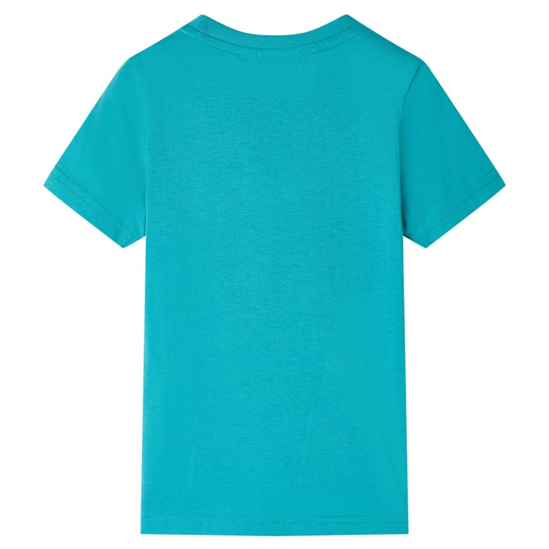 Load image into Gallery viewer, Vidaxl kindershirt met korte mouwen 140 donkermintkleurig