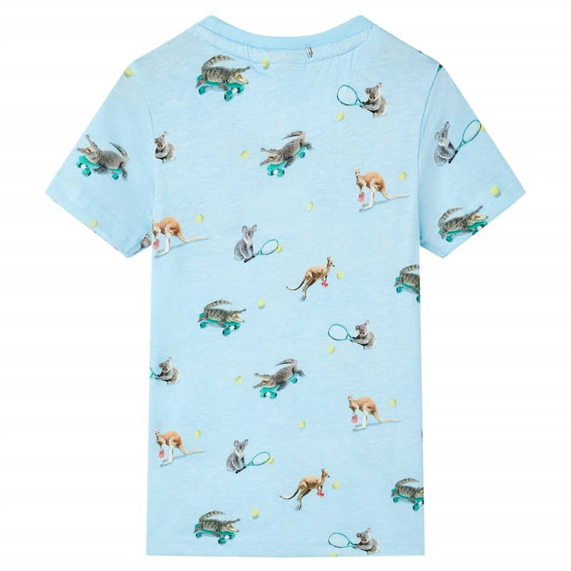 Load image into Gallery viewer, Vidaxl kindershirt 116 gemêleerd lichtblauw