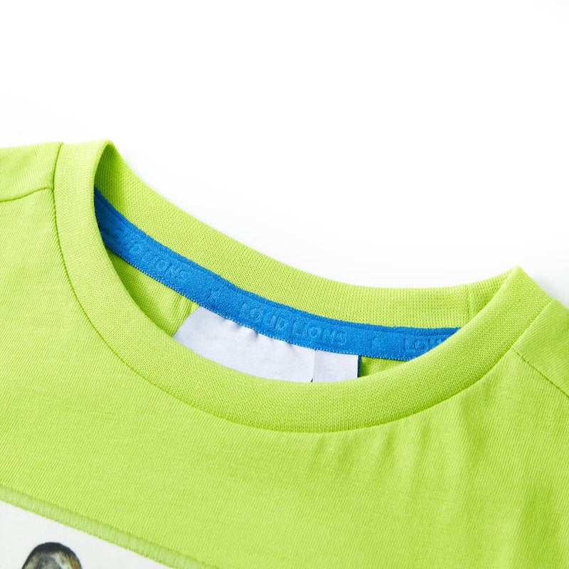 Load image into Gallery viewer, VidaXL Kindershirt met korte mouwen 116 limoengroen