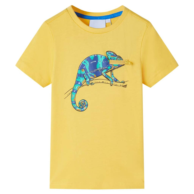 Chargez l'image dans la visionneuse de la galerie, Vidaxl kindershirt met korte mouwen 128 lichtokerkleurig