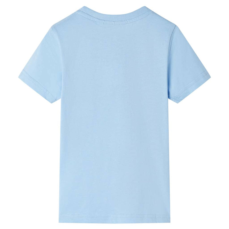 Afbeelding laden in galerijviewer, Vidaxl kindershirt met korte mouwen 104 lichtblauw
