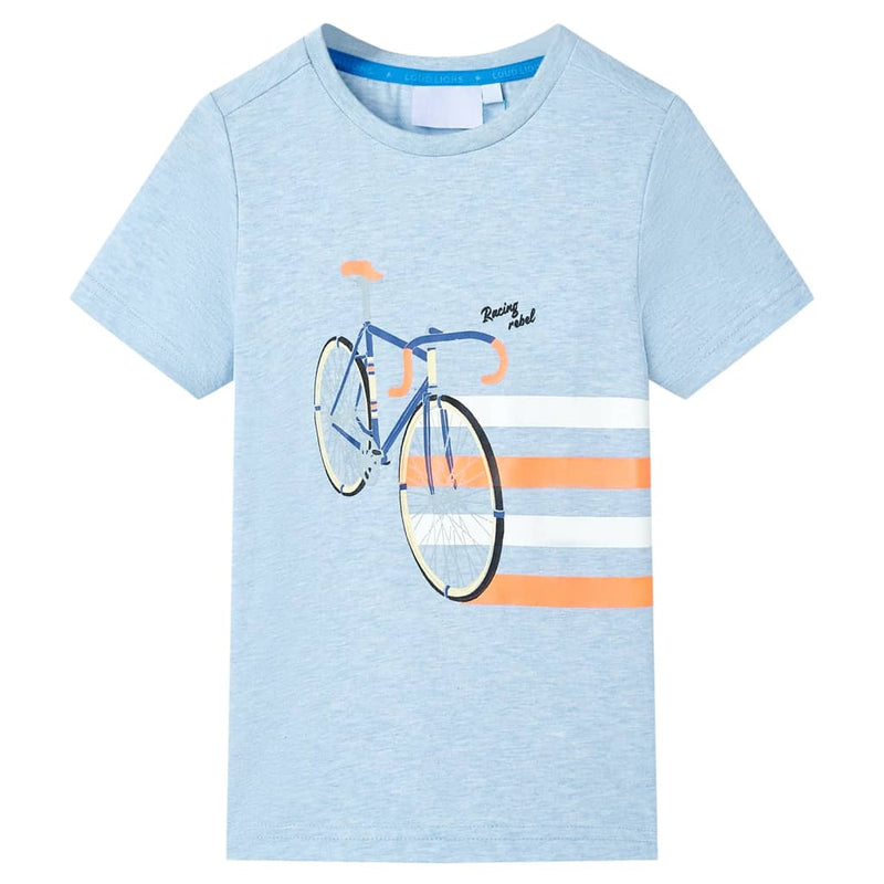 Load image into Gallery viewer, Vidaxl kindershirt 140 gemêleerd zachtblauw
