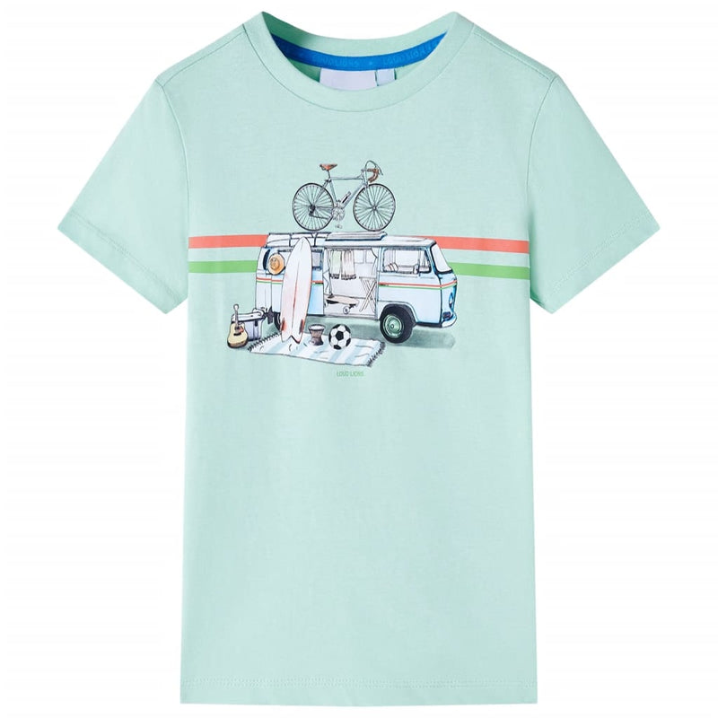 Load image into Gallery viewer, Vidaxl kindershirt 140 lichtmint